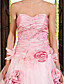  Ball Gown Sweetheart Floor-length Organza Taffeta Evening Dress