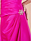  Sheath/Column Off-the-shoulder Floor-length Taffeta Mother Of The Bride Dress