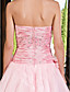  Ball Gown Sweetheart Floor-length Organza Taffeta Evening Dress