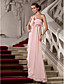  Sheath/Column One Shoulder Floor-length Chiffon Evening Dress