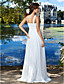  Sheath/Column Straps Floor-length Chiffon Wedding Dress