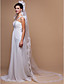  One-tier Chapel Wedding Veils With Scalloped/Lace Applique Edge (More Colors)