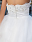  Ball Gown Strapless Ankle-length Tulle Wedding Dress