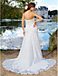  Sheath/Column Sweetheart Court Train Chiffon Wedding Dress