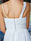  Sheath/Column Straps Floor-length Chiffon Wedding Dress