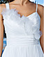  Sheath/Column Straps Floor-length Chiffon Wedding Dress
