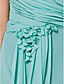  Mantel / Spalte Schatz knielangen Chiffon Kleid Brautjungfer