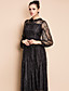  TS VINTAGE Puff Sleeve Lace Maxi Dress