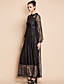  TS VINTAGE Puff Sleeve Lace Maxi Dress