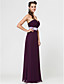  Sheath/Column Sweetheart Floor-length Chiffon Bridesmaid Dress With Sash/Ribbon