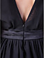  A-line High Neck Knee-length Chiffon Mother of the Bride Dress