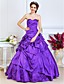  Ball Gown Sweetheart Floor-length Taffeta Evening Dress