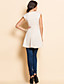  TS Swallow Tail Zipper Sleeveless Tweed Blouse