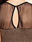  ts costura malha de ouro camisa vestido bodycon colete