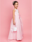  A-line Jewel Floor-length Organza Flower Girl Dress