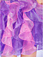  Ball Gown Sweetheart Short/Mini Organza Cocktail Dress With Ruffles And Sequins