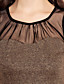  ts costura malha de ouro camisa vestido bodycon colete