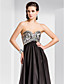  a-line Liebsten Sweep / Pinsel Zug Chiffon und Pailletten Abendkleid