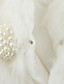  Nice Short Sleeve Faux Fur Evening/Wedding Jacket/Wrap