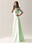  ALASTRINA - Robe pour Mariage et de Demoiselle d'Honneur Organza Satin - Châle Inclus