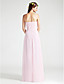  Sheath/ Column Strapless Floor-length Chiffon Bridesmaid/ Wedding Party Dress With A Wrap