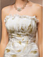  senza spalline pavimento-lunghezza abito da sposa in chiffon e pizzo tromba / sirena