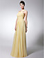  Sheath/Column Scoop Floor-length Chiffon Bridesmaid Dress