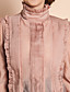  TS Kungliga High Neck Organza Ruffle Blouse skjorta