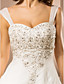  Ball Gown Sweetheart Chapel Train Tulle Wedding Dress