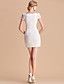  TS High End V Neck Handmade Beads Lace Sheath Dress