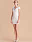  TS High End V Neck Handmade Beads Lace Sheath Dress