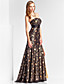  Sheath/Column Sweetheart Floor-length Sequined Evening Dress