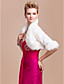  Elegant Long Sleeve Faux Fur Evening/Wedding Jacket/Wrap