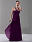  Empire V-neck Floor-length Chiffon Over Mading Bridesmaid/ Wedding Party Dress