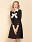  TS Black And White Bow Swing Dress