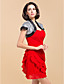  Elegant Short Sleeves Satin With Sequins Wedding / Special Occasion Jacket / Wrap
