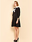  TS Black And White Bow Swing Dress