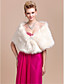  Gorgeous Faux Fur Wedding / Special Occasion Shawl / Wrap With Rhinestone (More Colors)