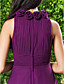  A-line Jewel Knee-length Chiffon Bridesmaid/Wedding Party Dress