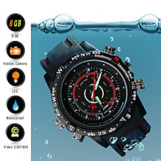 venta al por mayor Reloj Esp�a 8GB Impermeable con C�mara Oculta