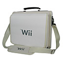 eslinga llevar mochila bolsa para la consola Nintendo Wii / blanco (wiifj007)
