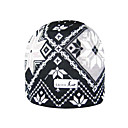 SAMII Jacquard Argyle Bibbed Hat Knit Beanie-Grey + Black (0004) (Start From 20 Units)-Free Shipping