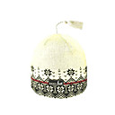 SAMII Jacquard Ribbed Knit Cap Hat-White (0006) (Start From 20 Units)-Free Shipping