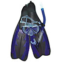 onda snorkel adulti, maschera, pinne e set, formato pinna: s / m / l / xl, (qsy012)-spedizione gratuita