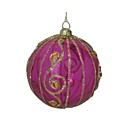 Translucent Pink Ball Christmas Ornaments, 80MM (SDBG097) (Start From 100 Units)-Free Shipping
