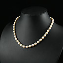 Beautiful White 3.5-4mm A Pearl  Necklace