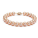 pulseira 7,5-8 mm aa água doce rosa pérola (dszz084)