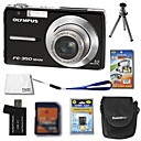 Olympus FE-350 8.4mp fotocamera digitale + scheda xD 1 GB + batteria extra + 6 bonus