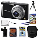 panasonic lumix fotocamera DMC-FS3 8.3mp digitale batteria + scheda SD da 2 GB + extra + 6 bonus