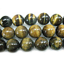 16" 18mm Round Natural Tigereye Stone Loose Strand Gemstone Beads (Start From 5 Units)